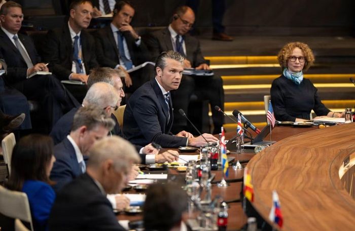 Bộ trưởng Chiến tranh Mỹ Pete Hegseth nhấn mạnh NATO cần trở về đúng bản chất của một liên minh quân sự. Ảnh: DOW.
