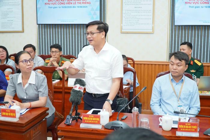 Các đơn vị, tổ chức tham gia khảo sát trao đổi ý kiến tại hội nghị.