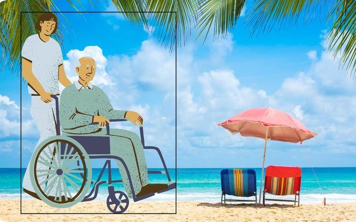 Các cụ cao tuổi mua kỳ nghỉ thật, nhưng khi dùng chỉ còn là kỳ nghỉ trên giấy. Ảnh minh họa: PV