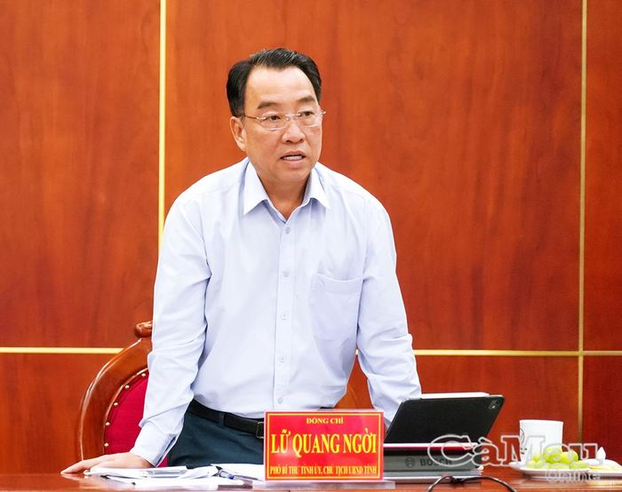 Phó Bí thư Tỉnh ủy, Chủ tịch UBND tỉnh Lữ Quang Ngời kiến nghị Bộ Nội vụ tiếp tục hỗ trợ địa phương tháo gỡ những khó khăn, vướng mắc trong quá trình triển khai thi hành pháp luật.