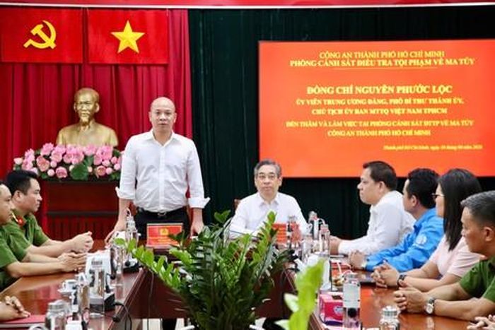 Thượng tá Nguyễn Thành Hưng, Phó Giám đốc Công an TPHCM bày tỏ lời cảm ơn chân thành trước sự quan tâm của lãnh đạo Thành phố