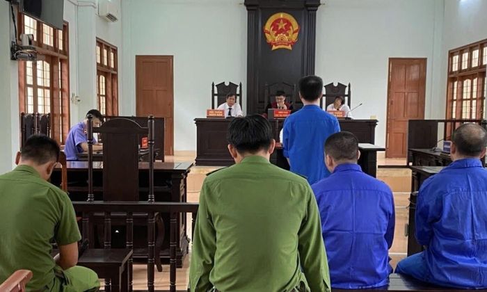 Các bị cáo tại tòa