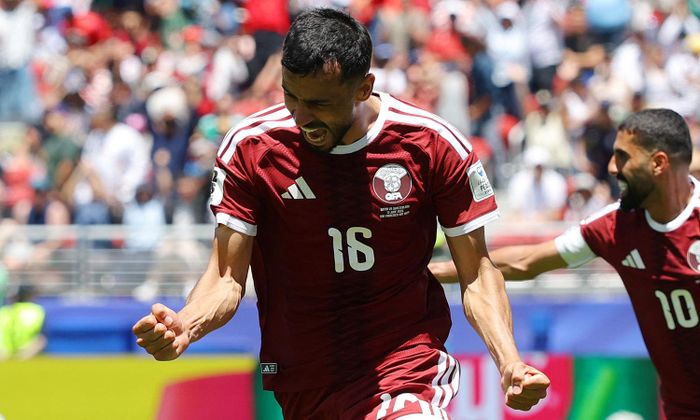 Qatar giành điểm đầu tiên ở World Cup. (Ảnh: Reuters)