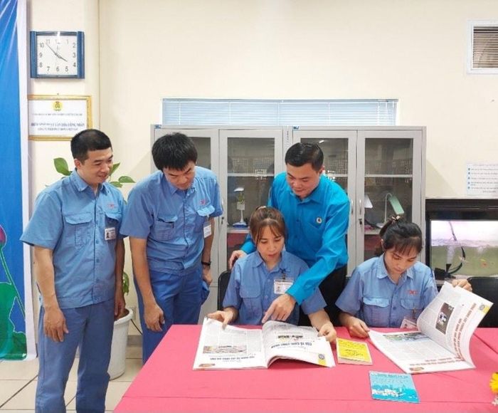 Công nhân Công ty TNHH SWCC Showa Việt Nam được chính sách về nâng cao giá trị văn hóa, tinh thần. Ảnh: PV