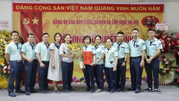 Chi bộ Công ty TNHH Canon Việt Nam được thành lập năm 2022. Ảnh: PV