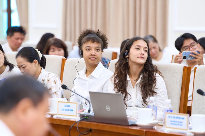 Dự án thu hút sự quan tâm của đông đảo đại biểu trong nước và quốc tế. Ảnh: Plan International Vietnam
