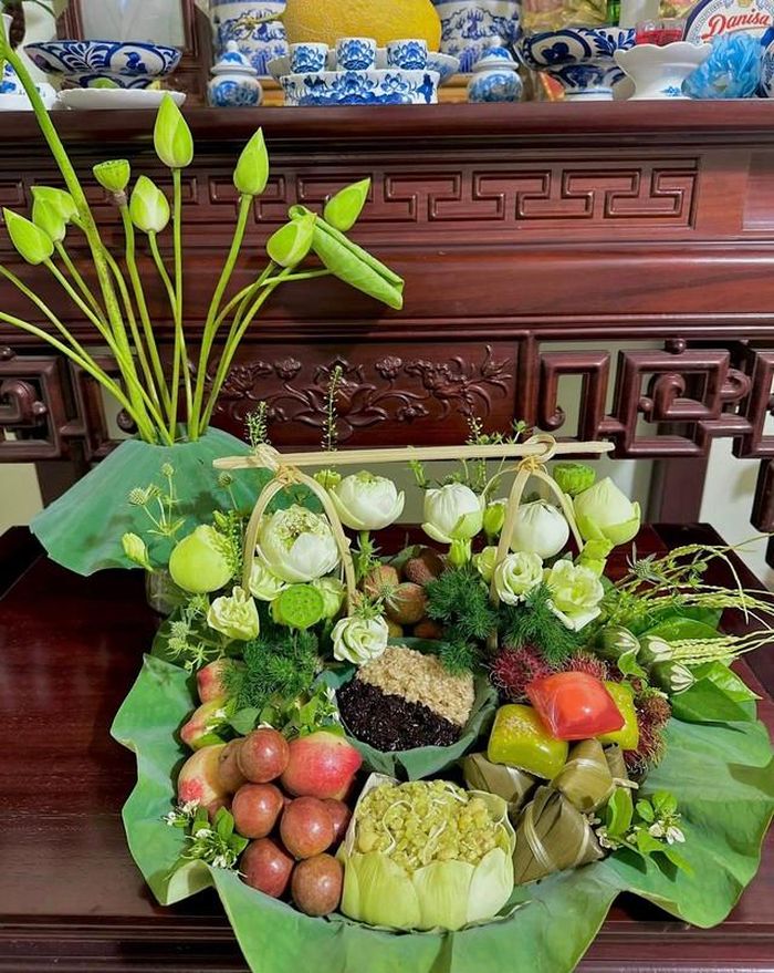 Mâm cỗ cúng Tết Đoan Ngọ của chị Thảo My