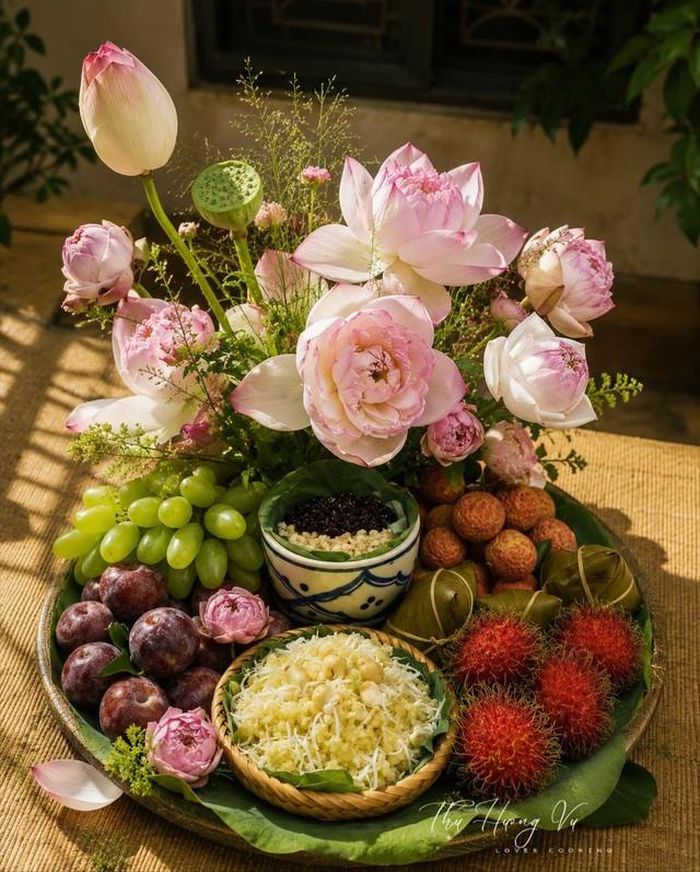 Mâm lễ cúng Tết Đoan Ngọ