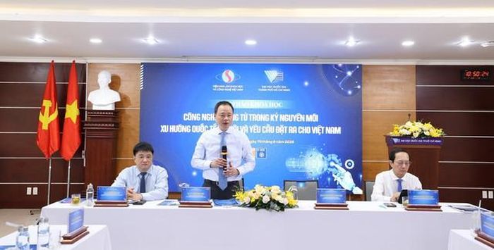 Hội thảo "Công nghệ lượng tử trong kỷ nguyên mới: Xu hướng quốc tế, cơ hội và yêu cầu đặt ra cho Việt Nam" tổ chức sáng 19/6.