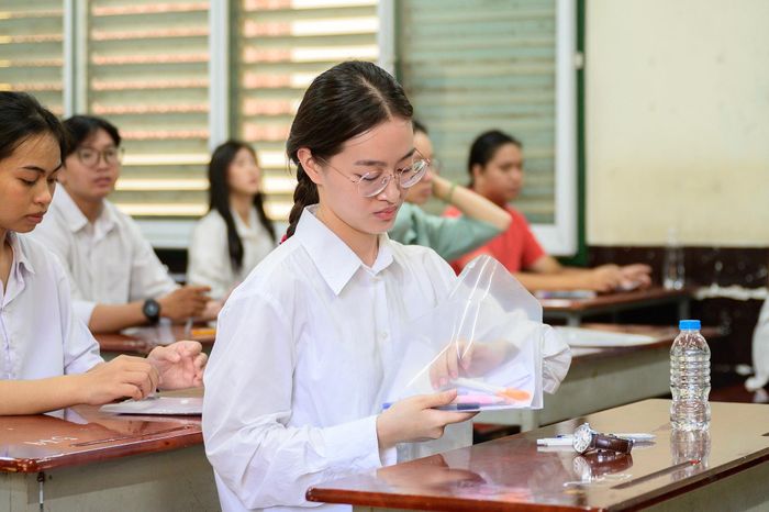 Thí sinh trong kỳ thi tốt nghiệp THPT. Ảnh: Hoài Bảo.