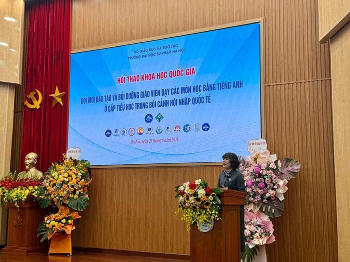 Tiến sĩ Nguyễn Thị Mai Hữu, Trưởng Ban Quản lý Đề án Ngoại ngữ Quốc gia (Bộ Giáo dục và Đào tạo).