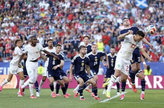 Scotland không tạo được nhiều tình huống tấn công trước khung thành Morocco