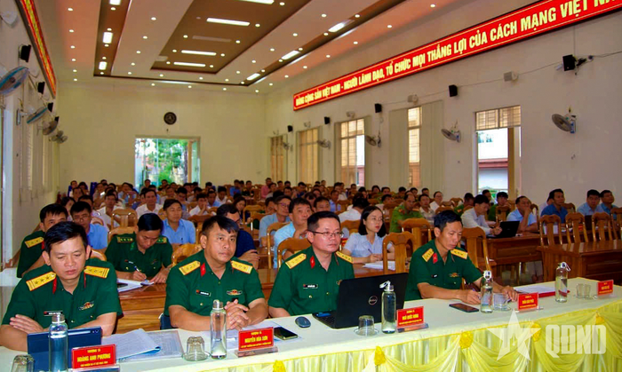 Cán bộ tham gia tập huấn.