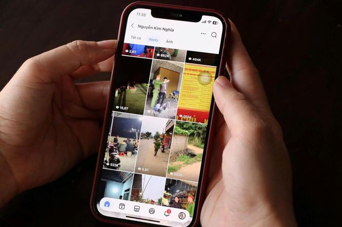 Những clip triệu view trên Facebook cá nhân của Đại úy Nguyễn Kim Nghĩa.