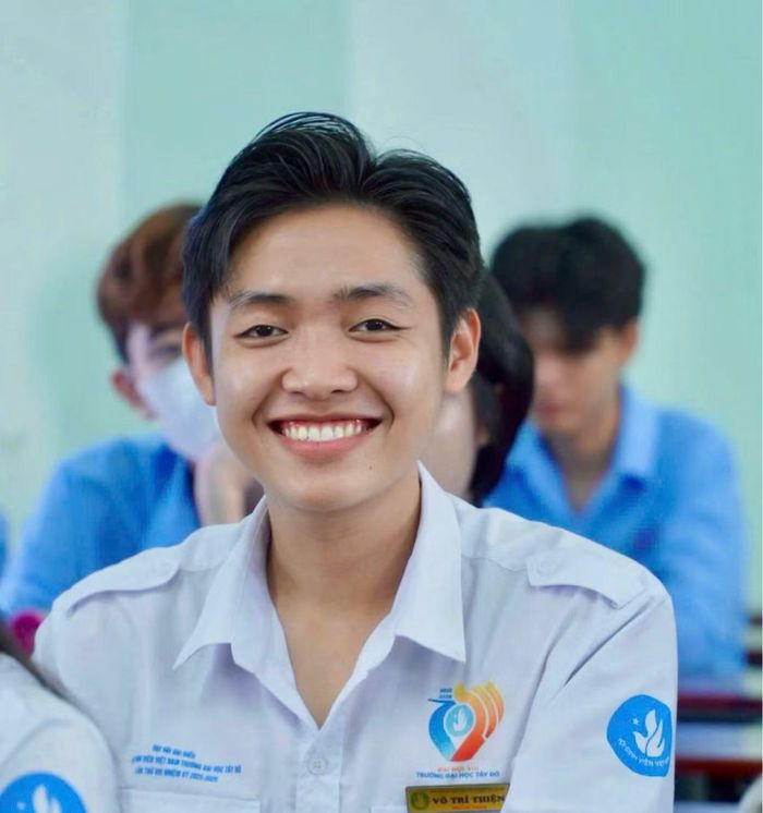 Bạn Võ Trí Thiện - Sinh viên ngành Luật Kinh tế, Ủy viên Ban thư ký Hội Sinh viên trường Đại học Tây Đô.