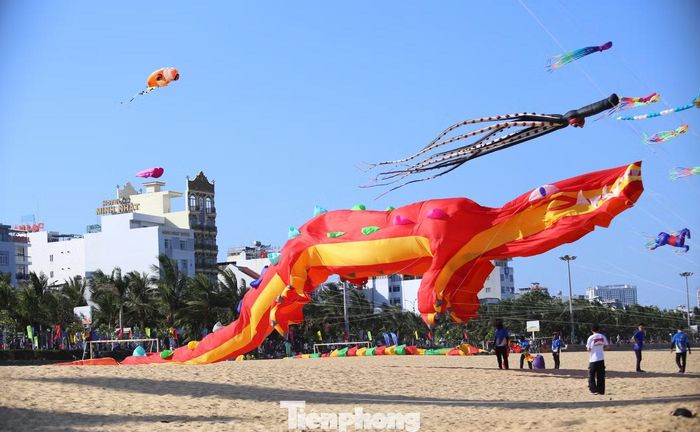 Anh Hà Hoàng Huy (31 tuổi, thành viên câu lạc bộ diều Cái Bè) cho biết, diều cá sấu với chiều dài 33m. Theo anh Huy, các đội tham gia năm nay đều chuẩn bị kỹ lưỡng với nhiều mẫu diều đẹp, sáng tạo và có quy mô lớn.
