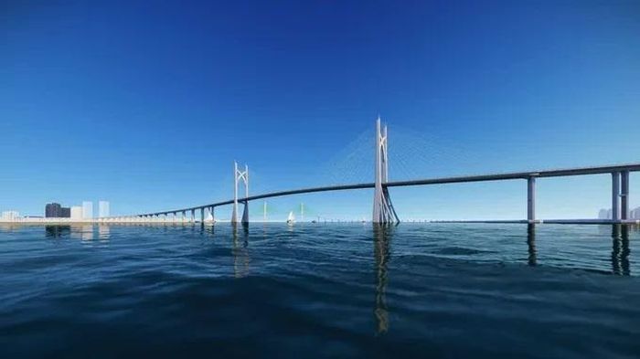 Phối cảnh cầu Cần Giờ. Ảnh: Sở Xây dựng TP.HCM