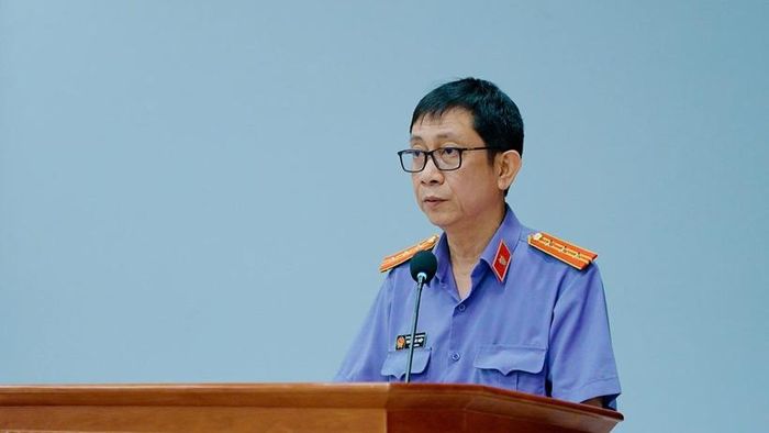 Đồng chí Trần Đức Hiệp - Viện trưởng VKSND khu vực 1 phát biểu khai mạc.