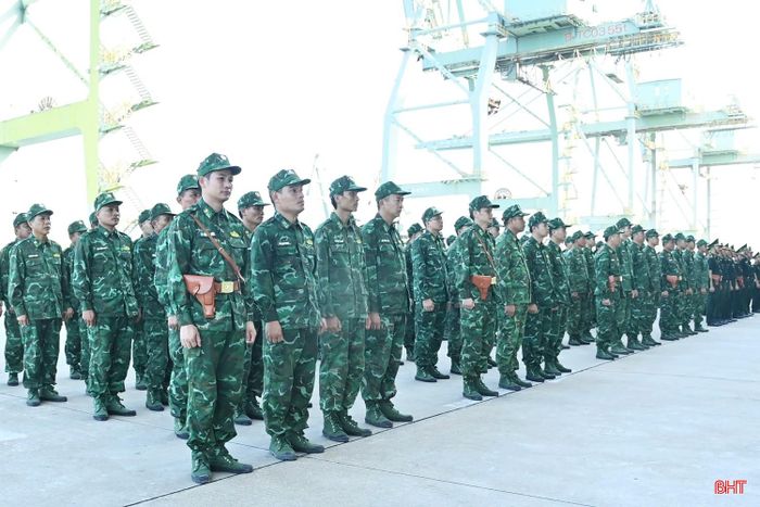 Lực lượng BĐBP tham gia lễ ra quân và thực hiện nhiệm vụ tuần tra trên biển trong những ngày tới.