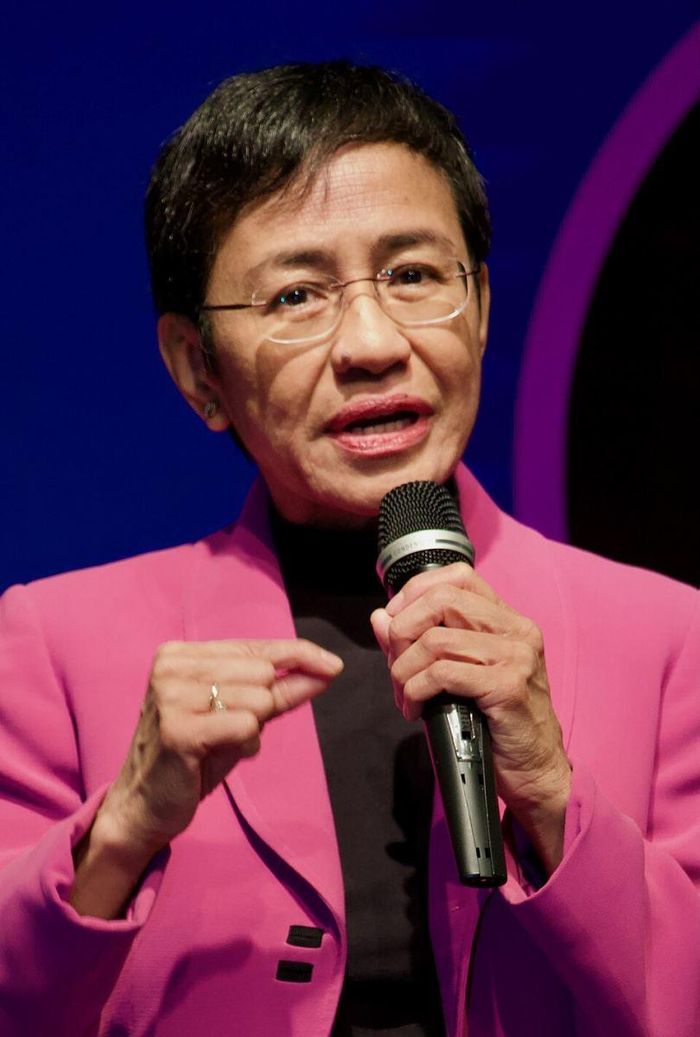 Nhà báo Maria Ressa tại Hội nghị Serica Trailblazers ở thành phố New York ngày 22/5/2025.