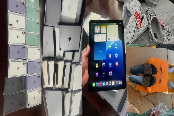 Lực lượng Hải quan đã phát hiện hàng chục nghìn sản phẩm nghi vi phạm sở hữu trí tuệ, giả mạo nhãn hiệu và xuất xứ trong nhiều lô hàng nhập khẩu, quá cảnh qua biên giới phía Bắc.