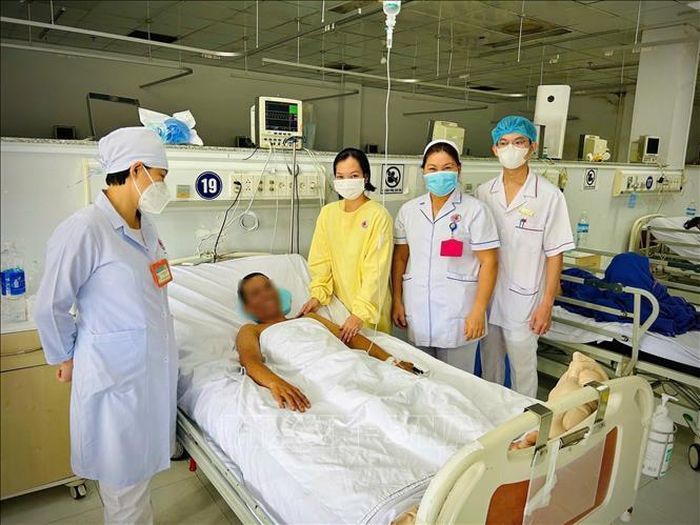 Sức khỏe bệnh nhân ổn định sau gần 1 tháng điều trị. Ảnh: TTXVN phát