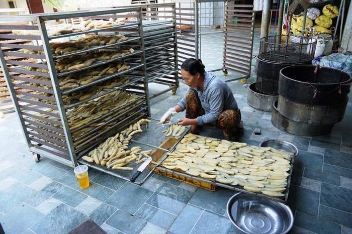 Nhiều gia đình đầu tư hệ thống máy sấy hiện đại.