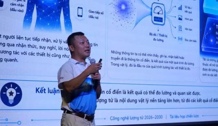PGS. TS Đinh Trung Hòa -Trưởng ban đào tạo VNQuantum Network.