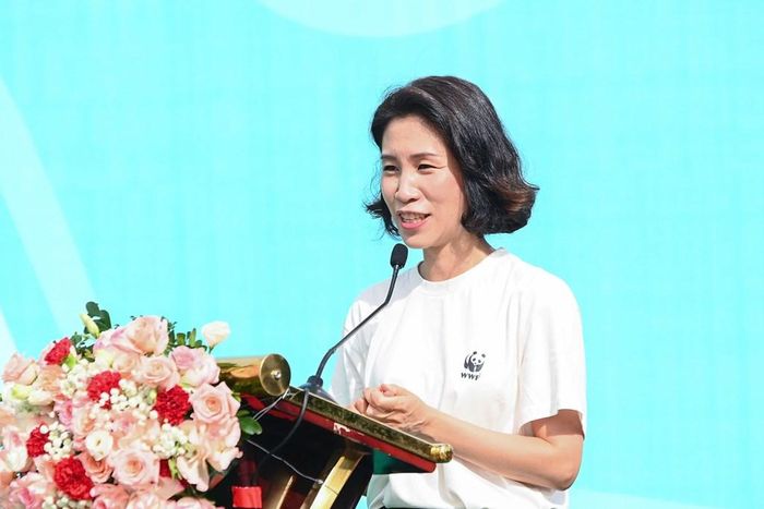 Bà Park Min-hye, Tổng Giám đốc WWF-Hàn Quốc. Ảnh: Bích Hồng/Bnews.vnanet.vn