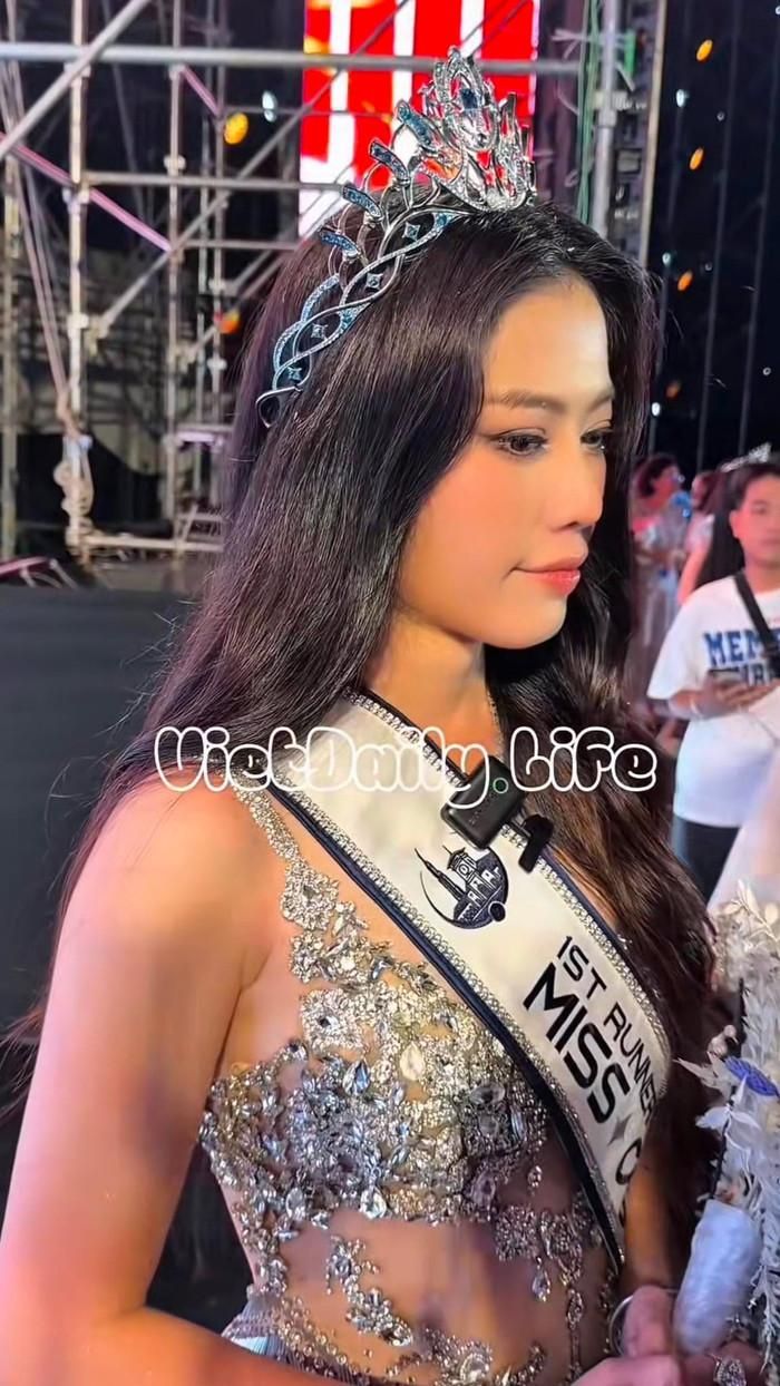 Nam Em chia sẻ về kết quả chung cuộc Miss Cosmo TP.HCM 2026. (Ảnh từ TikTok VietDaily Life)