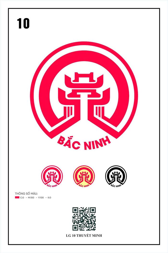 Mẫu logo 10 vào vòng chung kết cuộc thi.