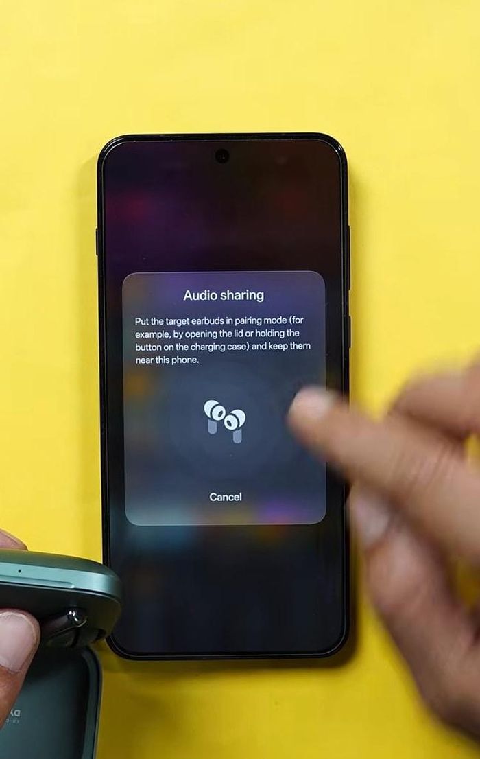 Màn hình thiết lập chia sẻ âm thanh trên điện thoại OnePlus.