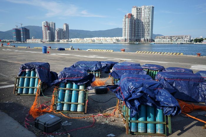 Hệ thống pháo hoa FireOne được ứng dụng tại DIFF 2026. Ảnh: XUÂN SƠN