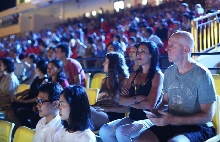 Khán đài show diễn "Ký ức Hội An" luôn kín chỗ. Ảnh: ĐẮC MẠNH