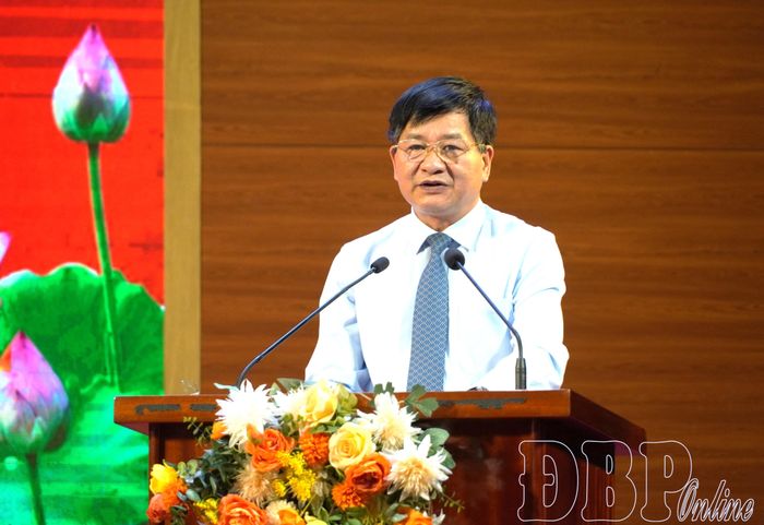 Đồng chí Lê Thành Đô, Phó Bí thư Thường trực Tỉnh ủy, Chủ tịch HĐND tỉnh phát biểu chỉ đạo tại hội thi.