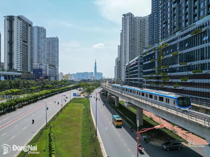 Trung tâm Chính trị - Hành chính thành phố Đồng Nai sẽ có tuyến đường sắt metro Bến Thành - Suối Tiên chạy qua. Ảnh minh họa: CTV