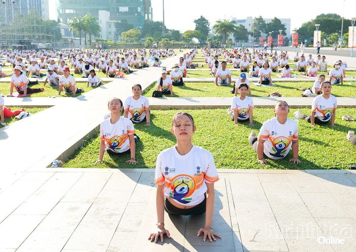 Tiết mục đồng diễn tại ngày hội.