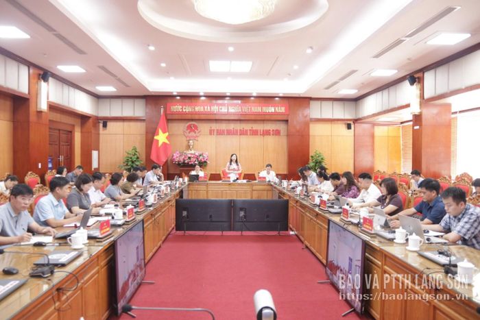 Đồng chí Trần Thanh Nhàn, Phó Chủ tịch UBND tỉnh quán triệt nội dung cuộc họp