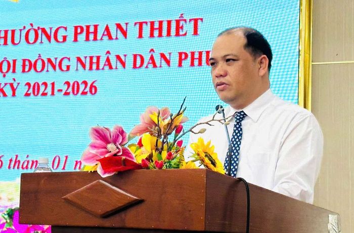 Chủ tịch UBND phường Phan Thiết Trần Nguyên Lộc
