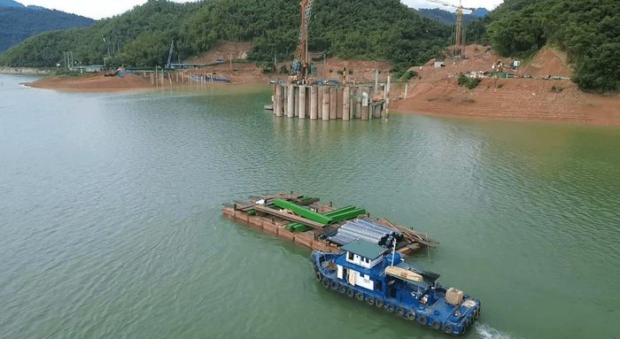 Công trường thi công dự án. Ảnh: Báo Xây dựng