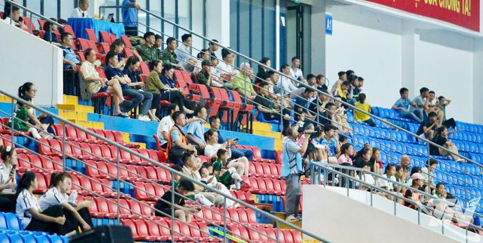Khán giả cổ vũ nhiệt tình cho trận đấu giữa Thái Nguyên T&amp;T gặp Phong Phú Hà Nam