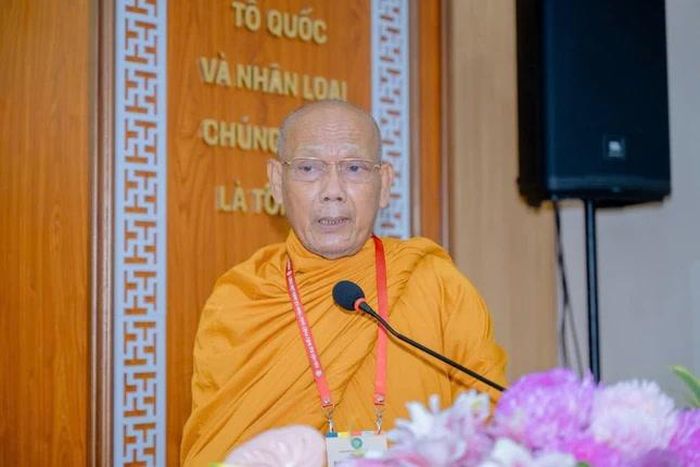 Hòa thượng Thạch Hà, Trưởng ban Tổ chức Đại hội phát biểu khai mạc