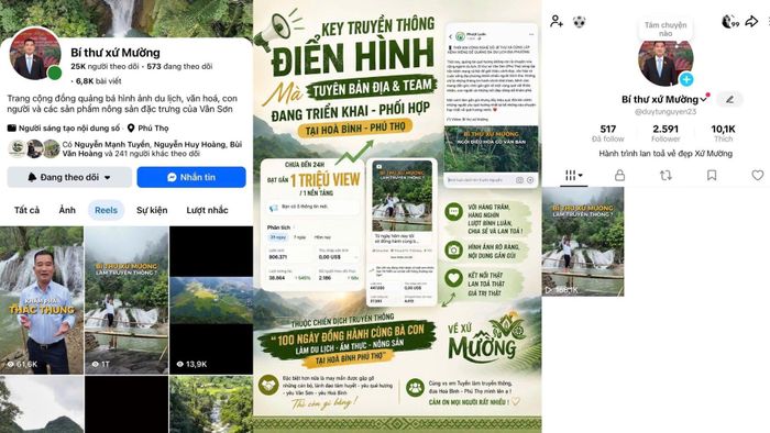 Chỉ sau vài ngày đăng tải những video đầu tiên, kênh Bí thư xứ Mường đã thu hút hàng triệu lượt xem.