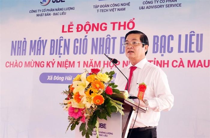 Phó Chủ tịch UBND tỉnh Cà Mau Huỳnh Chí Nguyện khẳng định, tỉnh sẽ tiếp tục đồng hành, hỗ trợ nhà đầu tư trong quá trình triển khai dự án. Nguồn: Cổng TTĐT tỉnh Cà Mau.