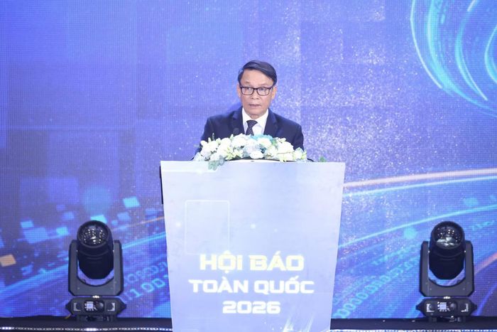Đồng chí Nguyễn Đức Lợi, Phó Chủ tịch Thường trực Hội Nhà báo Việt Nam phát biểu khai mạc.