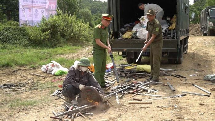 Hàng nghìn vũ khí được cắt bỏ, tiêu hủy.