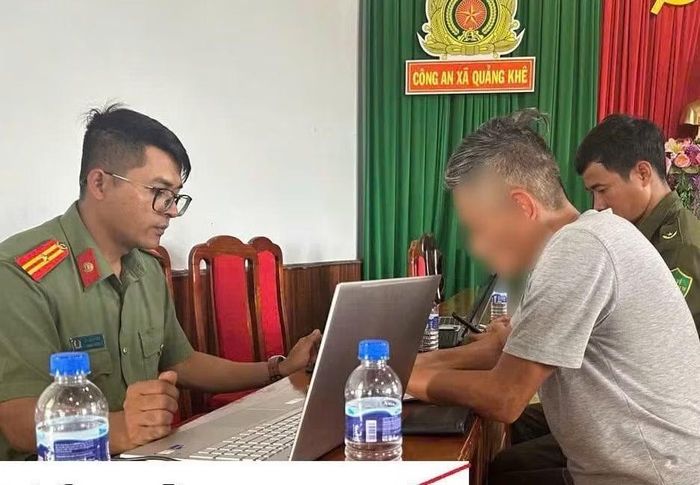 Công an làm việc với ông T.T.T.