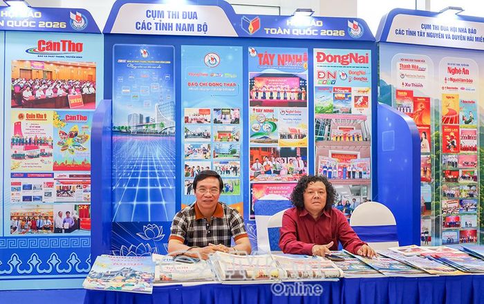 Các cơ quan báo chí khu vực miền Nam tham gia Hội Báo toàn quốc 2026.