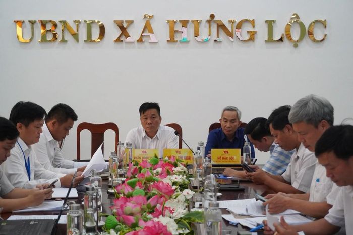 Hội nghị do Thường trực Đảng ủy xã chủ trì