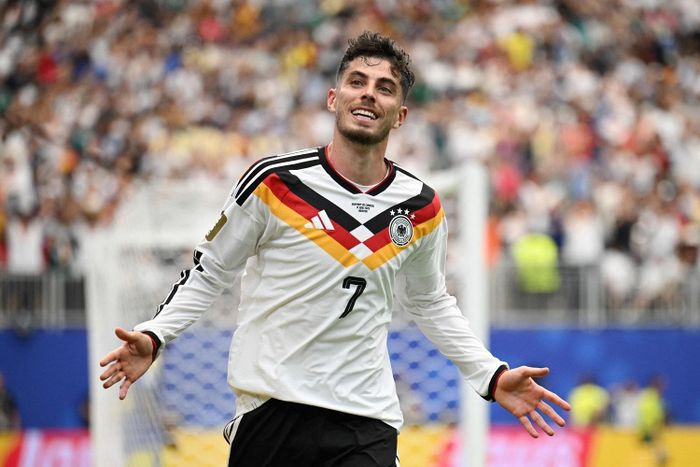 Kai Havertz ghi 2 bàn ở trận ra quân. (Ảnh: Reuters)